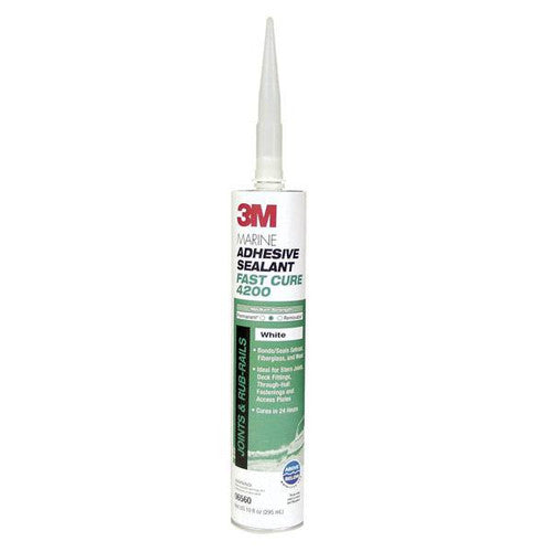3M 4200 Polyurethane Fast Cure Adhesive-Sealant 10oz White
