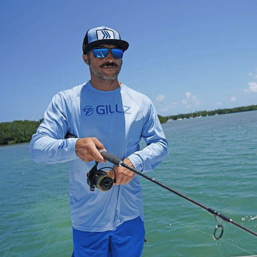 Gillz Pro Series Men's Long Sleeve Shirt - Powder Blue