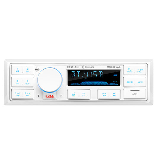 Boss Audio MR500UAB Single Din Bluetooth MP3/WMA/AM/FM/USB Marine Radio [MR500UAB]