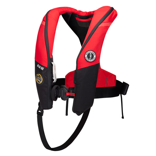 Mustang Atlas 190 DLX Open Ocean Inflatable PFD - Red/Black [MD3195E1-123-0]