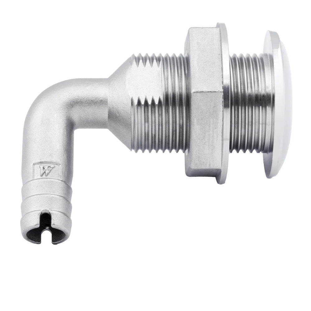 Whitecap 1-1/2" Duplex Stainless Steel 90 Degree Thru-Hull Fitting [6581X]