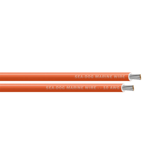 Sea-Dog 10 AWG Orange Primary Wire - 25' [8010080]