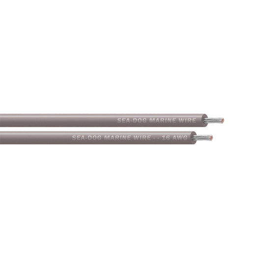 Sea-Dog 16 AWG Grey Primary Wire - 100' [8016112]