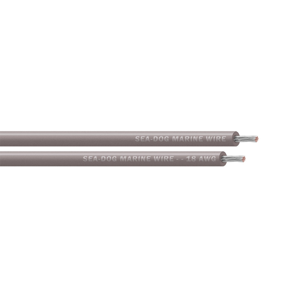 Sea-Dog 18 AWG Grey Primary Wire - 500' [8018117]