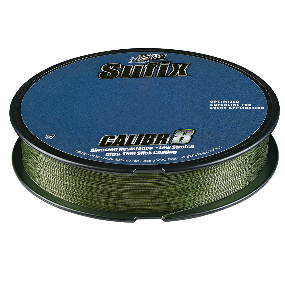 Sufix Calibr8 Braid 150yds 20lb - Low Vis Green [694-020G]