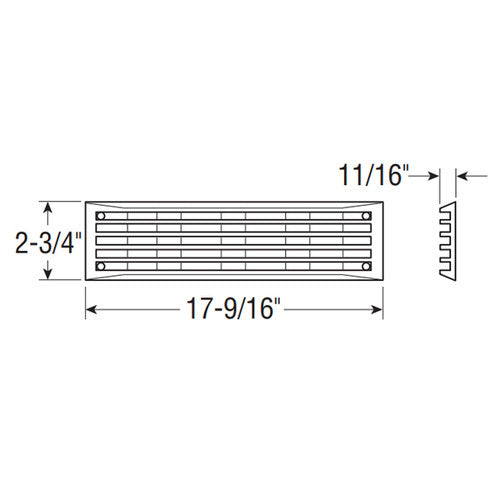 Attwood Louvered Marine Plastic Venturi Vent