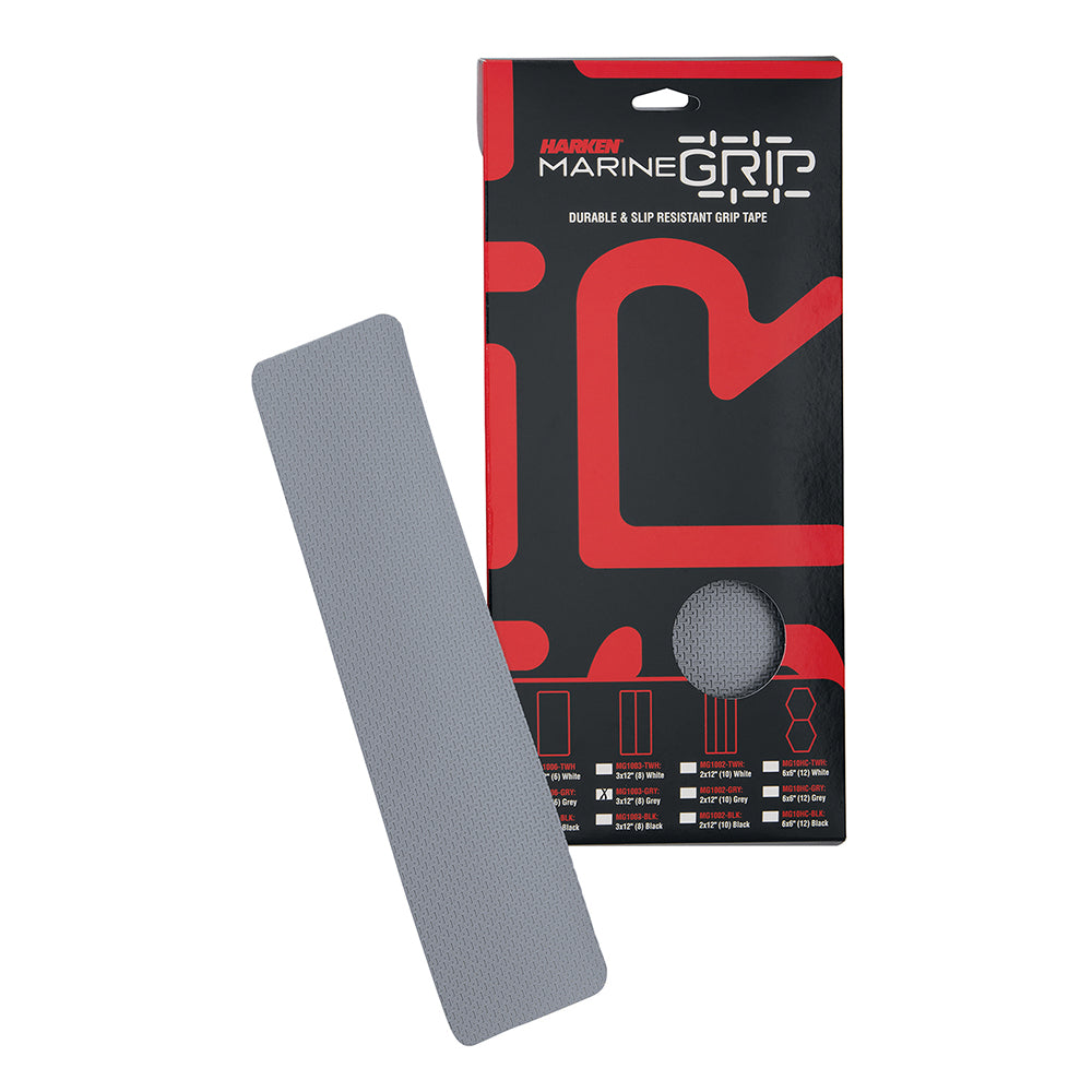 Harken Marine Grip Tape - 3 x 12" - Grey - 8 Pieces [MG1003-GRY]