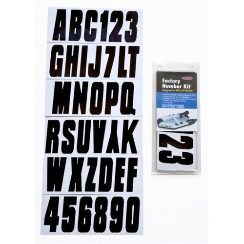 Inflatable Boat Registration Letter and Number Kit