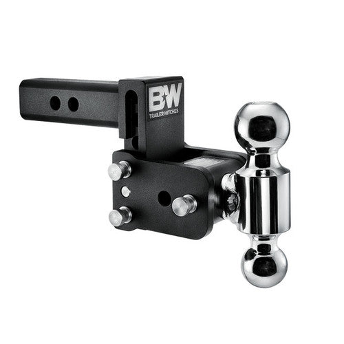 B&W Tow & Stow 2-Ball Mount - 2" Hitch, 3" Drop - Black