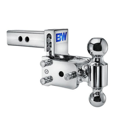 B&W Tow & Stow 2-Ball Mount - 2" Hitch, 3" Drop - Chrome