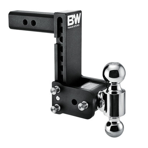 B&W Tow & Stow 2-Ball Mount - 2" Hitch, 7" Drop - Black